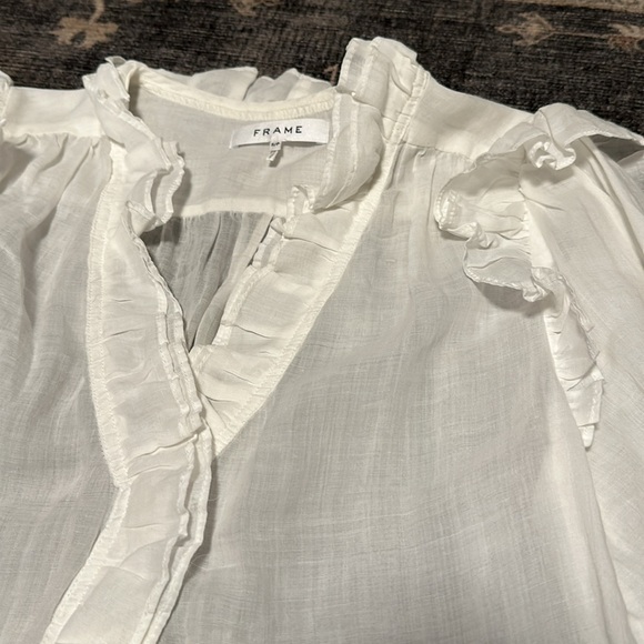 Frame linen ruffle top - Picture 4 of 5